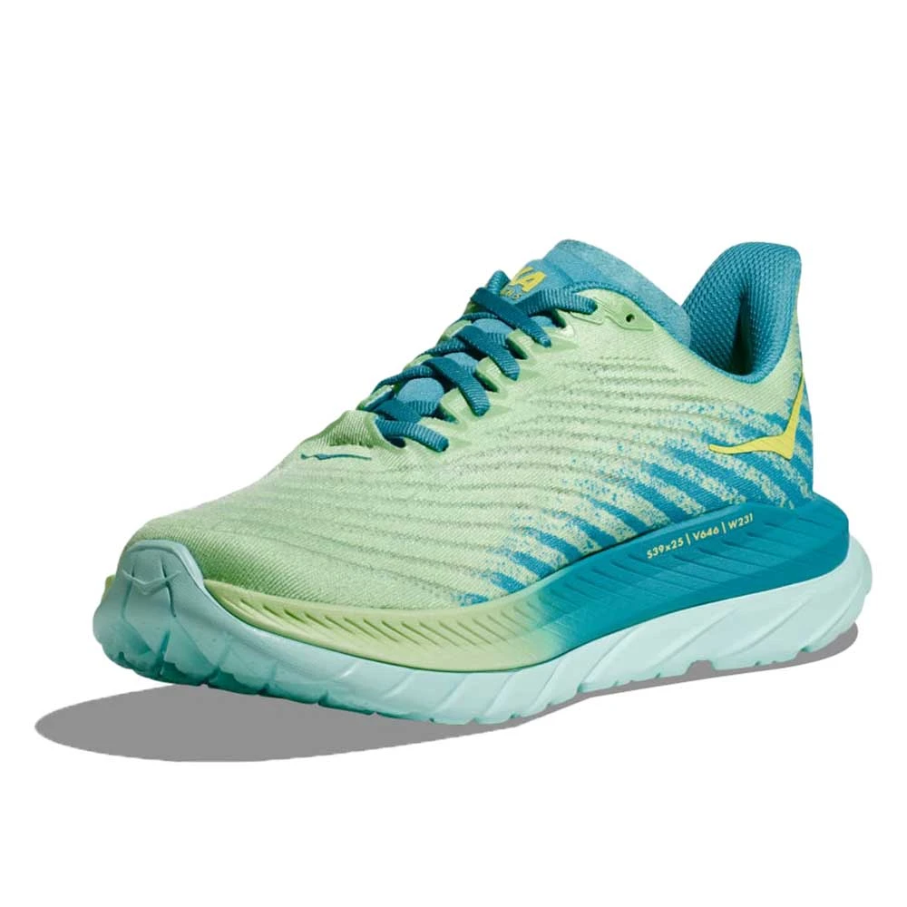 Hoka Men's Mach 5 Running Shoe - Lime Glow/Ocean Mist - Regular (D) 2 Hoka Men's Mach 5 Running Shoe - Lime Glow/Ocean Mist - Regular (D) - Image 2