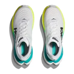 Hoka Men's Mach 5 Running Shoe - White/Blue Glass - Regular (D) -Optimal Shoe Store 1127893 WBGL 2
