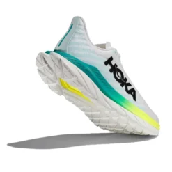 Hoka Men's Mach 5 Running Shoe - White/Blue Glass - Regular (D) -Optimal Shoe Store 1127893 WBGL 4