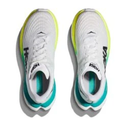 Hoka Women's Mach 5 Running Shoe - White/Blue Glass - Regular (B) -Optimal Shoe Store 1127894 WBGL 2