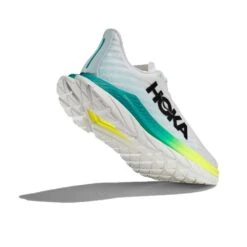 Hoka Women's Mach 5 Running Shoe - White/Blue Glass - Regular (B) -Optimal Shoe Store 1127894 WBGL 4