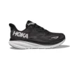 Hoka Men's Clifton 9 Running Shoe- Black/White - Wide (2E)