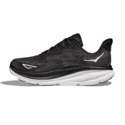 Hoka Women's Clifton 9 Running Shoe - Black/White - Wide (D) -Optimal Shoe Store 1127896 BWHT 8 4cf5245e 64eb 4881 8052 007ea4c51077