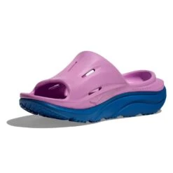 Hoka Unisex Ora Recovery Slide 3 - Cyclamen/Coastal Sky -Optimal Shoe Store 1135061 CCSK 3