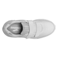 BROOKS Women's Addiction Walker VStrap 2 Walking Shoe -White/White- Wide (D) -Optimal Shoe Store 120309 142 O Addiction Walker V Strap 2 5aa55ab5 4767 471a 8a95 8fedc3f32081 scaled