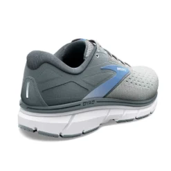 BROOKS Women's Dyad 11 Running Shoe - Grey/White/Blue - Extra Wide (2E) -Optimal Shoe Store 120312 065 H Dyad 11