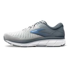 BROOKS Women's Dyad 11 Running Shoe - Grey/White/Blue - Regular (B) -Optimal Shoe Store 120312 065 M Dyad 11 b6d97fb3 c7aa 4cf3 af14 f9d8037301f9