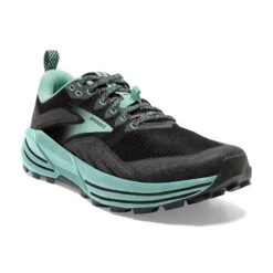 BROOKS Women's Cascadia 16 Trail Running Shoes - Black/Ebony/Yucca - Regular (B) -Optimal Shoe Store 120363 049 A Cascadia 16