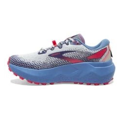 BROOKS Women's Caldera 6 Trail Running Shoe- Oyster/Blissful Blue/Pink - Regular (B) -Optimal Shoe Store 120366 093 M Caldera 6