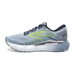 BROOKS Women's Glycerin GTS 20 Running Shoe- Light Blue/Peacoat/Nightlife- Regular (B) -Optimal Shoe Store 120370 416 M Glycerin GTS 20