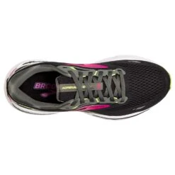 BROOKS Women's Adrenaline GTS 23 Running Shoe - Black/Gunmetal/Sharp Green- Narrow (2A) -Optimal Shoe Store 120381 037 O Adrenaline GTS 23 1