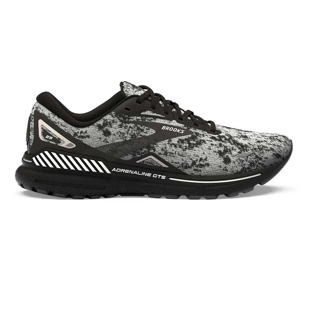 BROOKS Women's Adrenaline GTS 23 Running Shoe - White/Grey/Black- Regular (B) 1 BROOKS Women's Adrenaline GTS 23 Running Shoe - White/Grey/Black- Regular (B)