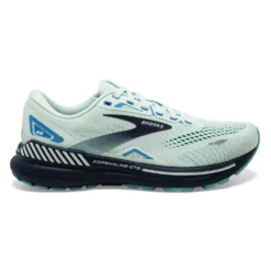 BROOKS Women's Adrenaline GTS 23 Running Shoe - Blue Glass/Nile Blue/Marina- Wide (D)