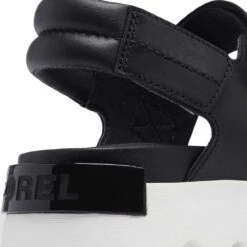 Sorel Women's Viibe Sandal - Black/Sea Salt- Regular (B) -Optimal Shoe Store 2030511 010 d