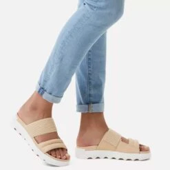 Sorel Women's Viibe Slide - Nova Sand/Sea Salt - Regular (B) -Optimal Shoe Store 2030531 260 a9