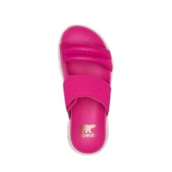 Sorel Women's Viibe Slide - Fuchsia Fizz/Sea Salt -Regular (B) -Optimal Shoe Store 2030531 650 u