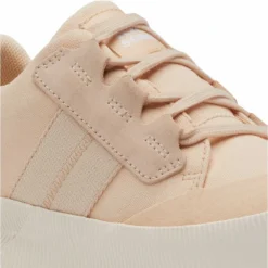 Sorel Women's Out N About III Low Sneaker Canvas WP - White Peach/Chalk - Regular (B) -Optimal Shoe Store 2039971 844 d 1
