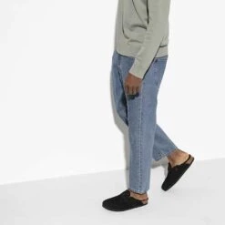 Birkenstock Boston Shearling Black Suede Leather- Regular/Wide 15 Birkenstock Boston Shearling Black Suede Leather- Regular/Wide -Optimal Shoe Store 259883 f look m 1