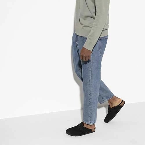 Birkenstock Boston Shearling Black Suede Leather- Regular/Wide 7 Birkenstock Boston Shearling Black Suede Leather- Regular/Wide - Image 7