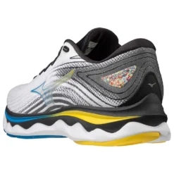 Mizuno Men's Wave Sky 6 Running Shoe - White/Cyber Yellow - Regular (D) -Optimal Shoe Store 411369.0034 08
