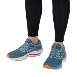 Mizuno Women's Wave Inspire 19 Running Shoe- Provincial Blue/White- Regular (B) -Optimal Shoe Store 411398 5B00 10