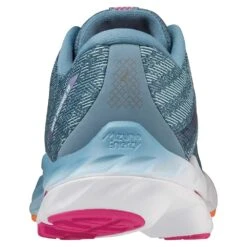 Mizuno Women's Wave Inspire 19 Running Shoe- Provincial Blue/White- Wide (D) -Optimal Shoe Store 411400 5B00 05