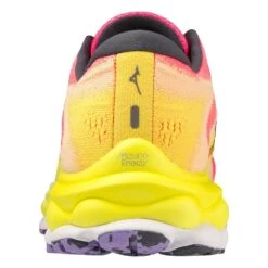 Mizuno Women's Wave Sky 7 Running Shoe - High/Vis Pink/Ombre Blue - Regular (B) -Optimal Shoe Store 411413 1VRE 05