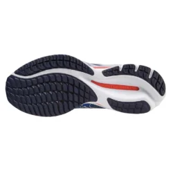 Mizuno Men's Wave Rider 27 Running Shoe - Surf The Web/White - Regular (D) -Optimal Shoe Store 411415 5E00 02