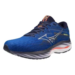 Mizuno Men's Wave Rider 27 Running Shoe - Surf The Web/White - Regular (D) -Optimal Shoe Store 411415 5E00 07