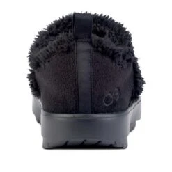 OOfos Women's OOcoozie Low Shoe Recovery Shoe - Black - Regular (B) -Optimal Shoe Store 5074BLACK shot5