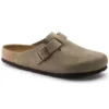 Birkenstock Boston Soft Footbed - Taupe - Medium/Narrow