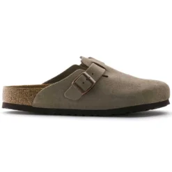 Birkenstock Boston Soft Footbed - Taupe - Medium/Narrow -Optimal Shoe Store 560771 side