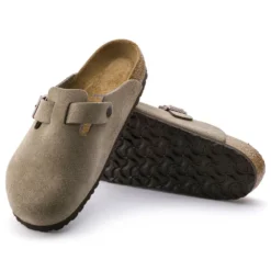 Birkenstock Boston Soft Footbed Taupe Suede- Regular/Wide 8 Birkenstock Boston Soft Footbed Taupe Suede- Regular/Wide -Optimal Shoe Store 560771 sole bost tau