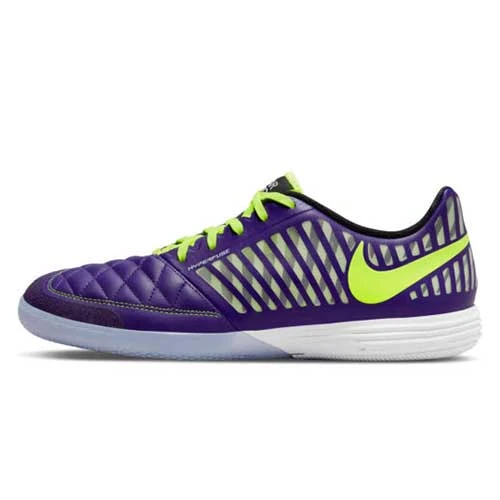 Unisex Nike Lunar Gato II IC Soccer Shoe -Electro Purple/Volt/Black - Image 3