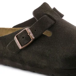 Birkenstock Boston Soft Footbed Mocha Suede- Regular/Wide -Optimal Shoe Store 660461 detail 1 bost b