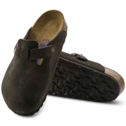 Birkenstock Boston Soft Footbed Mocha Suede- Regular/Wide -Optimal Shoe Store 660461 sole bost b