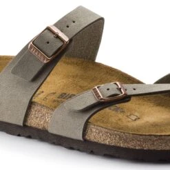 Birkenstock Mayari Cork Stone Birko-Flor Nubuck Sandal- Regular/Wide -Optimal Shoe Store 71071 detail 1