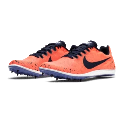 Nike Unisex Zoom Rival D 10 Track Spike - Bright Mango/Blackened Blue/Purple Pulse-Regular (D) -Optimal Shoe Store 907566 800 PHCFH001 2000