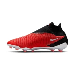 Nike Gripknit Phantom GX Elite Dynamic Fit FG Soccer Cleat - Bright Crimson/Black-White- Regular (D) -Optimal Shoe Store AURORA DC9969 600 PHSLH001 2000 1