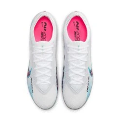 Nike Unisex Zoom Mercurial Vapor 15 Elite FG Soccer Cleats - White/Baltic Blue/Pink Blast - Regular (D) -Optimal Shoe Store AURORA DJ4978 146 PHCTH001 2000
