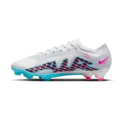 Nike Unisex Zoom Mercurial Vapor 15 Elite FG Soccer Cleats - White/Baltic Blue/Pink Blast - Regular (D) -Optimal Shoe Store AURORA DJ4978 146 PHSLH001 2000