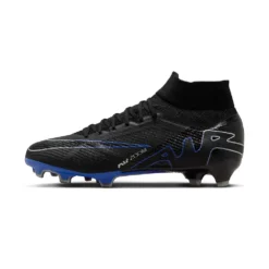 Unisex Nike Zoom Mercurial Superfly 9 Pro FG Soccer Shoe - Black/Chrome-Hyper Royal- Regular (D) -Optimal Shoe Store AURORA DJ5598 040 PHSLH000 2000