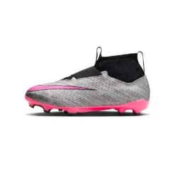 Youth Nike Jr. Zoom Mercurial Superfly 9 Pro XXV FG Soccer Cleats - Metallic Silver/Hyper Pink - Regular (D) -Optimal Shoe Store AURORA FJ2034 060 PHSLH000 2000 1