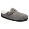 Birkenstock Boston Shearling - Stone - Regular/Wide