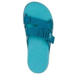 Chaco Women's Chillos Slide - Ocean Blue- Regular (B) -Optimal Shoe Store CHAW JCH109118 022221 S22 TOP