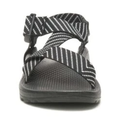 Chaco Women's Mega Z Cloud Sandal- Vibin Black/White - Regular (B) -Optimal Shoe Store CHAW JCH109492 032222 S23 090 1