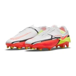Nike Unisex Phantom GT2 Academy Flyease FG/MG Soccer Shoe - White/Bright Crimson/Volt -Optimal Shoe Store DH9638 167 PHCFH001 2000