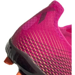 ADIDAS Unisex X Ghosted .2 FG Soccer Shoes - Shock Pink/Core Black/Screaming Orange -Optimal Shoe Store FW6959 04