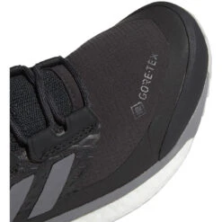 ADIDAS Women's Terrex Free Hiker GoreTEX Hiking Shoe - Carbon/Grey/Glow Blue - Regular (B) -Optimal Shoe Store G28464 03