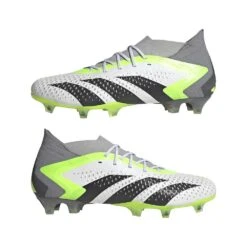 Unisex Adidas Predator Accuracy.1 FG Soccer Shoes - Ftwwht,Cblack,Luclem - Regular (D) -Optimal Shoe Store GZ0035 11 FOOTWEAR Photography Mirrored Pair View white 86827
